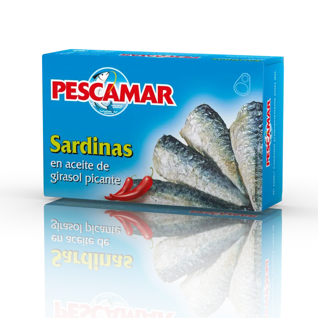 Sardynki w oleju roślinnym 115g/81g PESCAMAR