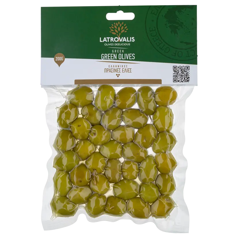 Oliwki zielone z pestkami 200g/15 LATROVALIS 