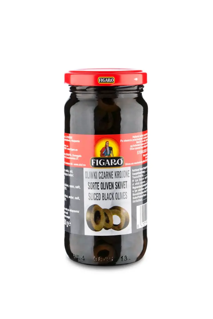 Oliwki czarne krojone 240g/130g FIGARO 