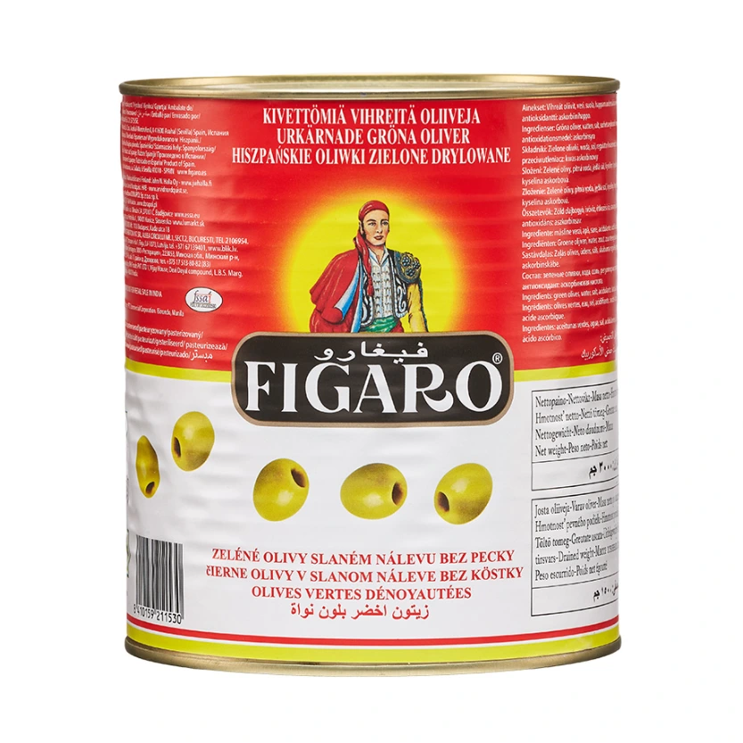 Oliwki zielone drylowane 3000g/1500g FIGARO 