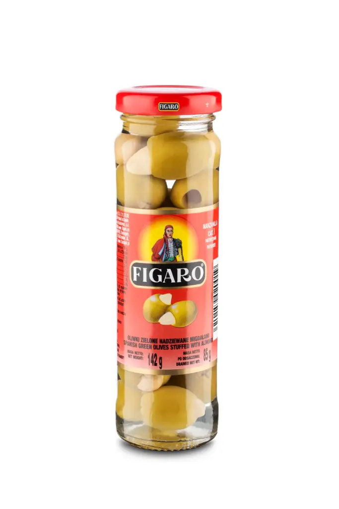 Oliwki zielone z migdałem 142g/85g FIGARO 