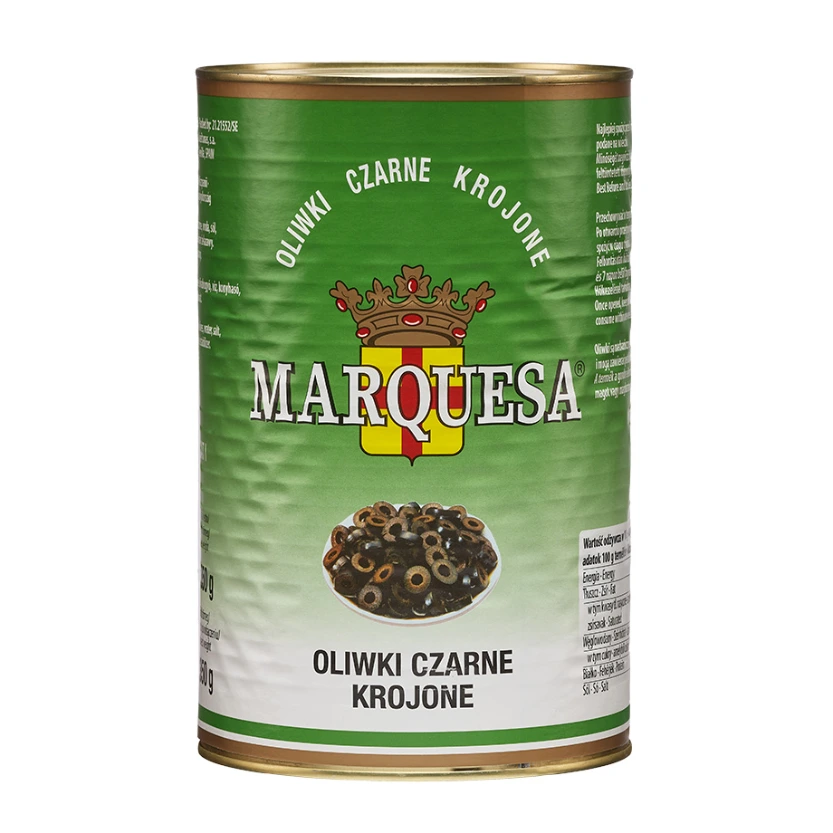 Oliwki czarne krojone MARQUESA 4350 g/2350 g