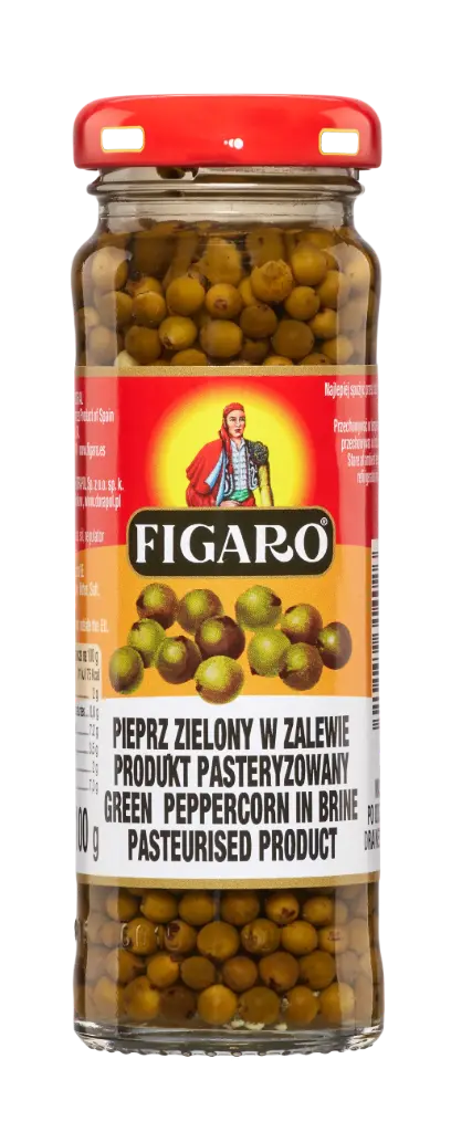 Pieprz zielony w zalewie 100g/65g FIGARO 
