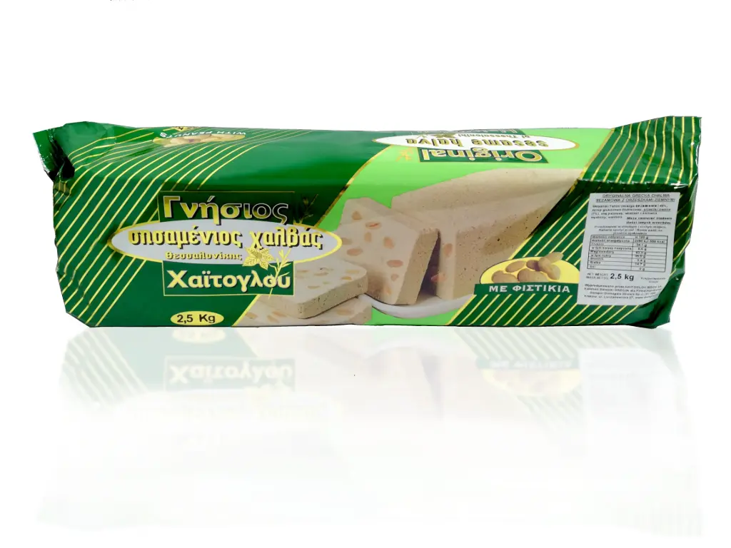 Chałwa grecka z orzeszkami ziemnymi 2500g MACEDOŃSKA 