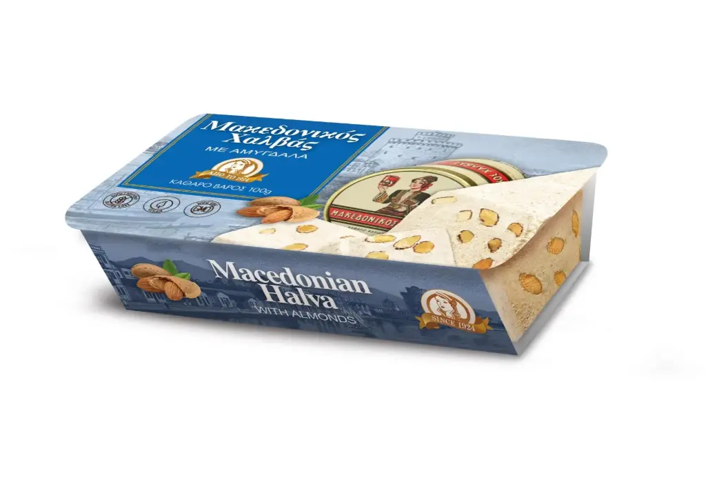 Chałwa grecka migdałowa 100g MACEDOŃSKA 