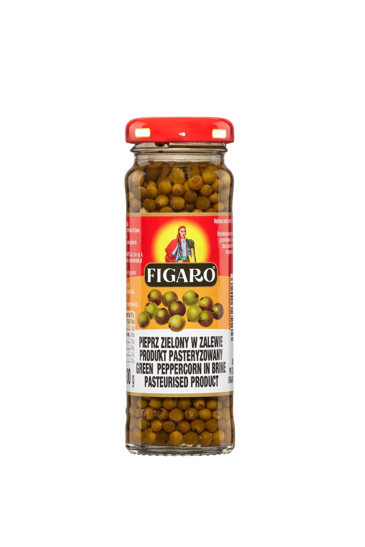 Pieprz zielony w zalewie 100g/65g FIGARO