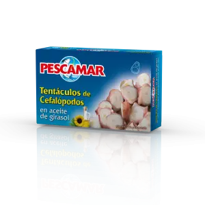 Kawałki głowonogów w oleju roślinnym 111g/72g PESCAMAR 